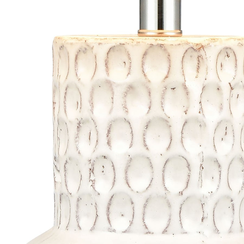 Atlas Lighting Delia 21'' High 1Lt Table Lamp, White/White