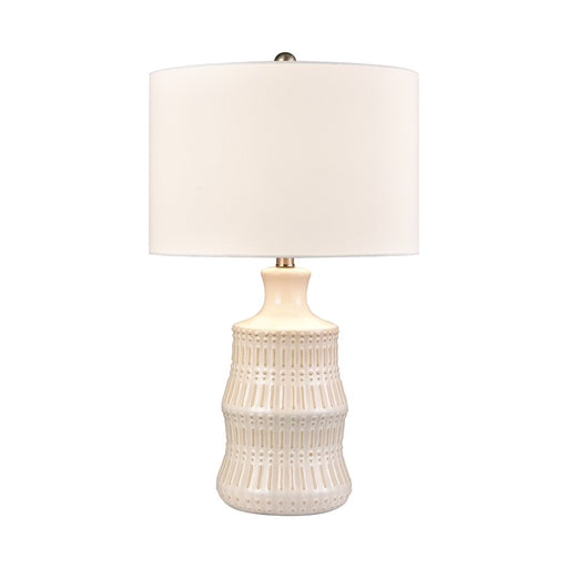 Atlas Lighting Dorin 25.5'' High 1Lt Table Lamp, White Glazed/White