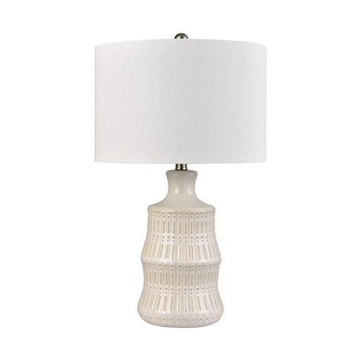 Atlas Lighting Dorin 25.5'' High 1Lt Table Lamp, White Glazed/White