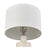 Atlas Lighting Dorin 25.5'' High 1Lt Table Lamp, White Glazed/White