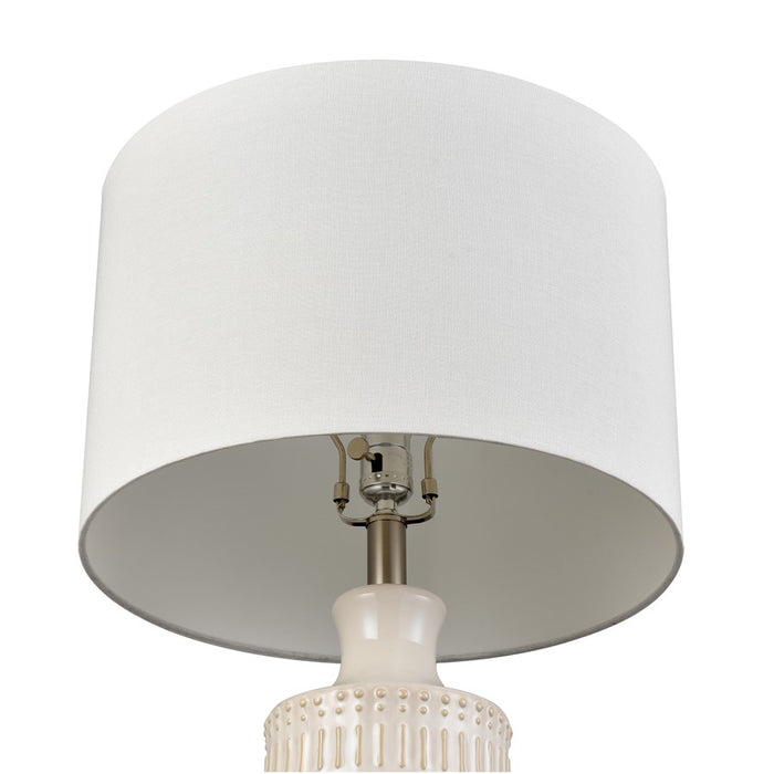 Atlas Lighting Dorin 25.5'' High 1Lt Table Lamp, White Glazed/White