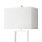 Atlas Lighting Dunstan Mews 31'' High 1Lt Table Lamp, Chrome/White