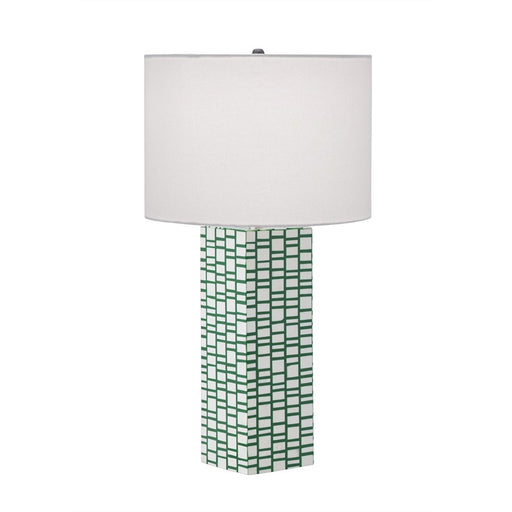 Atlas Lighting Etten 27'' High 1Lt Table Lamp, Green/White