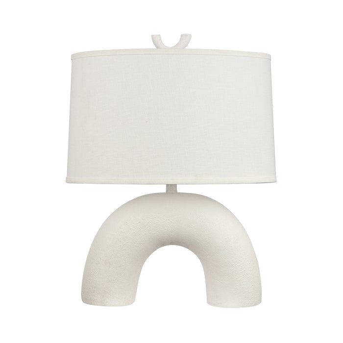 Atlas Lighting Flection 25'' High 1Lt Table Lamp, White/White