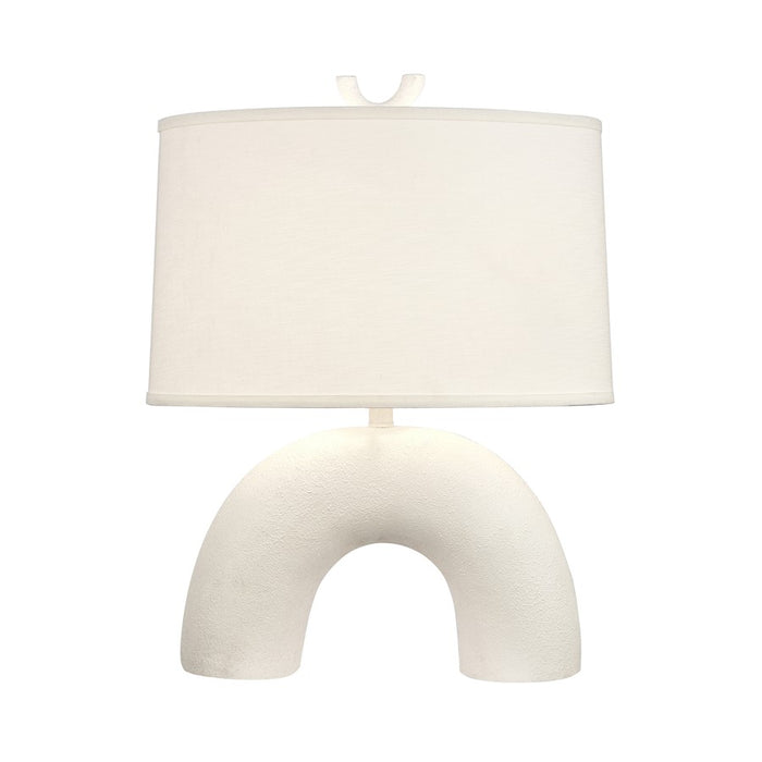 Atlas Lighting Flection 25'' High 1Lt Table Lamp, White/White