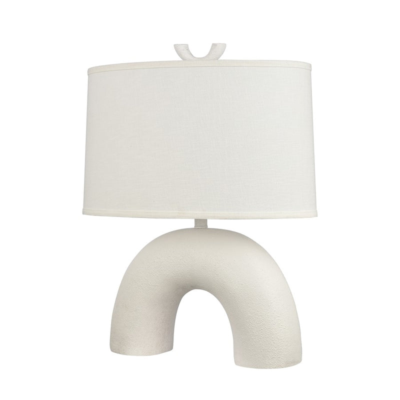 Atlas Lighting Flection 25'' High 1Lt Table Lamp, White/White