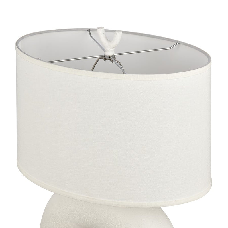 Atlas Lighting Flection 25'' High 1Lt Table Lamp, White/White