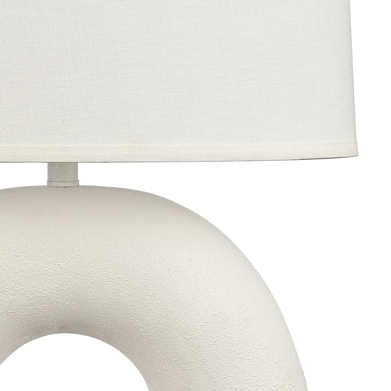 Atlas Lighting Flection 25'' High 1Lt Table Lamp, White/White