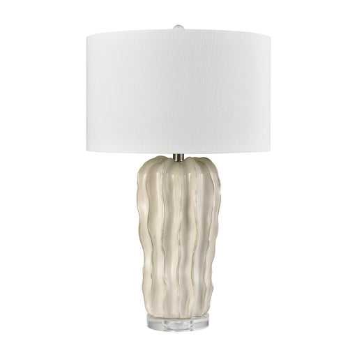 Atlas Lighting Genesee 27.5''H 1Lt Table Lamp, White Glazed/White