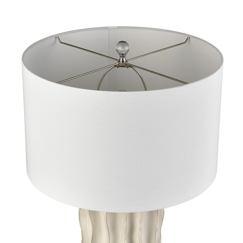 Atlas Lighting Genesee 27.5''H 1Lt Table Lamp, White Glazed/White