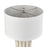 Atlas Lighting Genesee 27.5''H 1Lt Table Lamp, White Glazed/White