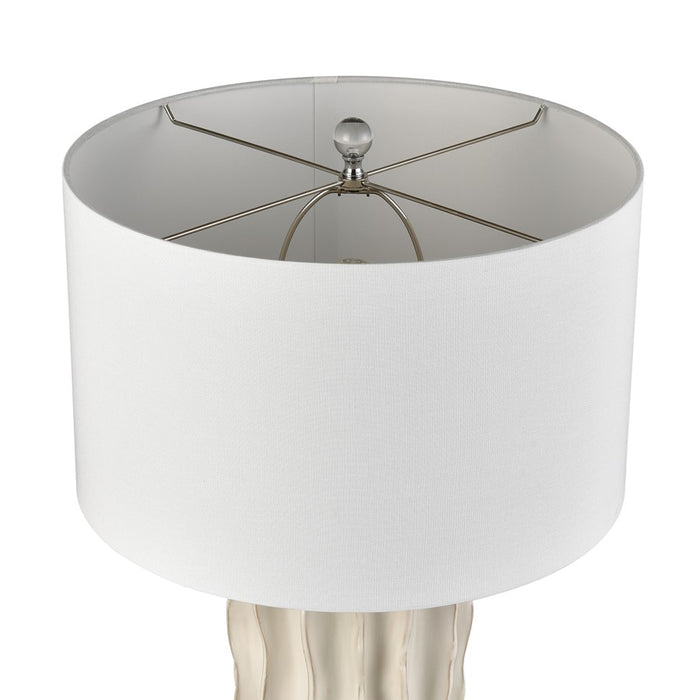 Atlas Lighting Genesee 27.5''H 1Lt Table Lamp, White Glazed/White