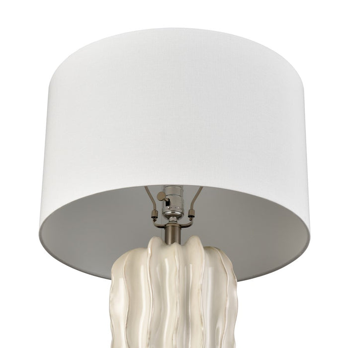 Atlas Lighting Genesee 27.5''H 1Lt Table Lamp, White Glazed/White