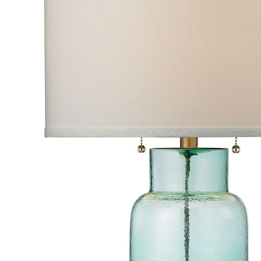 Atlas Lighting Bottle 30'' High 1Lt Table Lamp, Seafoam Green/White