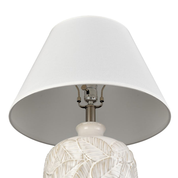 Atlas Lighting Goodell 27.5''H 1Lt Table Lamp, White Glazed/White