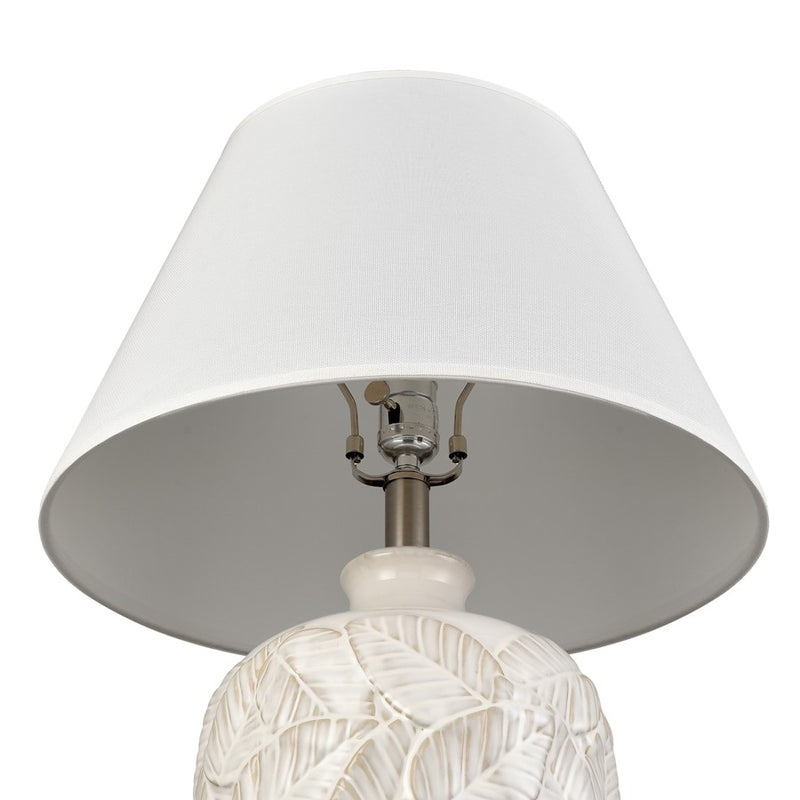 Atlas Lighting Goodell 27.5''H 1Lt Table Lamp, White Glazed/White