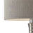 Atlas Lighting Hammered Chrome 21.5''H 1Lt Table Lamp, Chrome/Gray