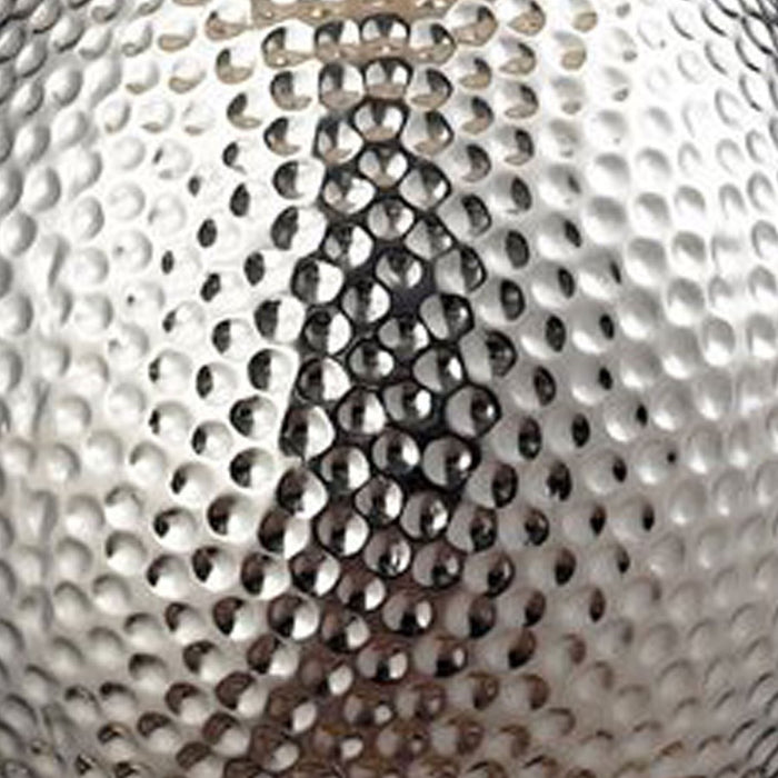 Atlas Lighting Hammered Chrome 21.5''H 1Lt Table Lamp, Chrome/Gray