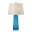Atlas Lighting Hammered Glass 27'' High 1Lt Table Lamp, Blue/White