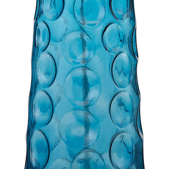 Atlas Lighting Hammered Glass 27'' High 1Lt Table Lamp, Blue/White