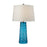 Atlas Lighting Hammered Glass 27'' High 1Lt Table Lamp, Blue/White
