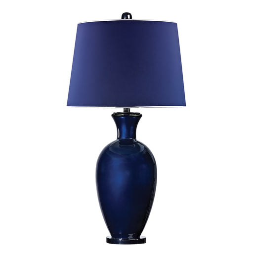 Atlas Lighting Helensburugh 34'' High 1Lt Table Lamp, Navy/Blue