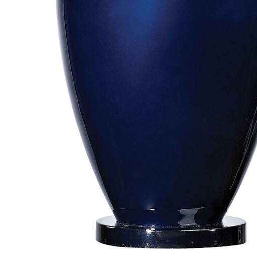 Atlas Lighting Helensburugh 34'' High 1Lt Table Lamp, Navy/Blue
