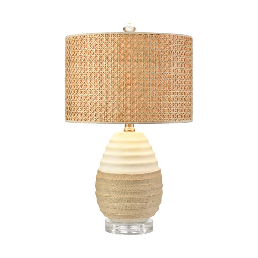 Atlas Lighting Hobart 20'' High 1Lt Table Lamp, White/Natural