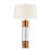 Atlas Lighting Island Gate 37'' High 1Lt Table Lamp, Clear/White