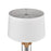 Atlas Lighting Island Gate 37'' High 1Lt Table Lamp, Clear/White