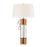 Atlas Lighting Island Gate 37'' High 1Lt Table Lamp, Clear/White