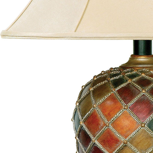 Atlas Lighting Joseph 30''H 1Lt Table Lamp, Multicolor/Cream/Ivory