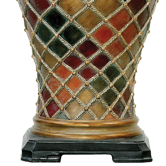 Atlas Lighting Joseph 30''H 1Lt Table Lamp, Multicolor/Cream/Ivory