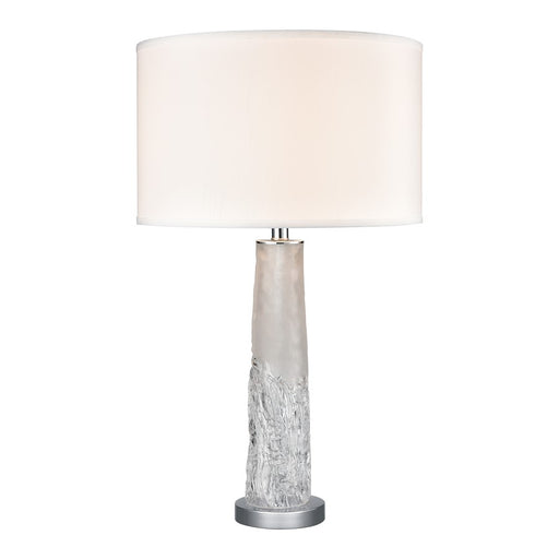Atlas Lighting Juneau 30'' High 1Lt Table Lamp, Clear/White