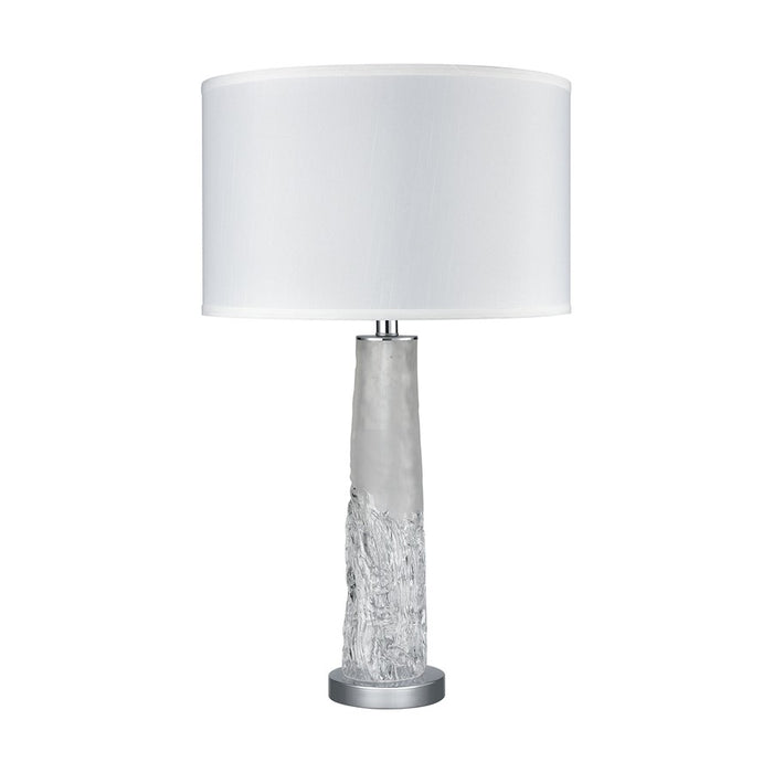 Atlas Lighting Juneau 30'' High 1Lt Table Lamp, Clear/White