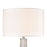 Atlas Lighting Juneau 30'' High 1Lt Table Lamp, Clear/White