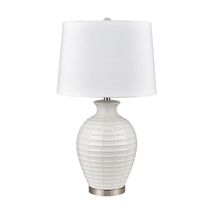 Atlas Lighting Junia 28''H 1Lt Table Lamp Set of 2, White/White