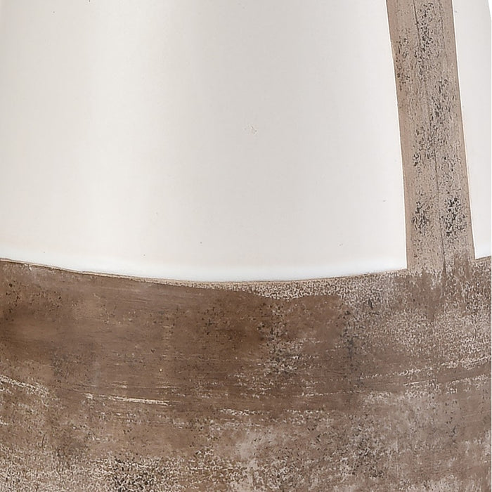 Atlas Lighting Kirkover 26'' High 1Lt Table Lamp, White Glaze/Brown