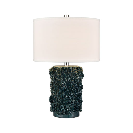 Atlas Lighting Larkin 25'' High 1Lt Table Lamp, Green Glazed/White