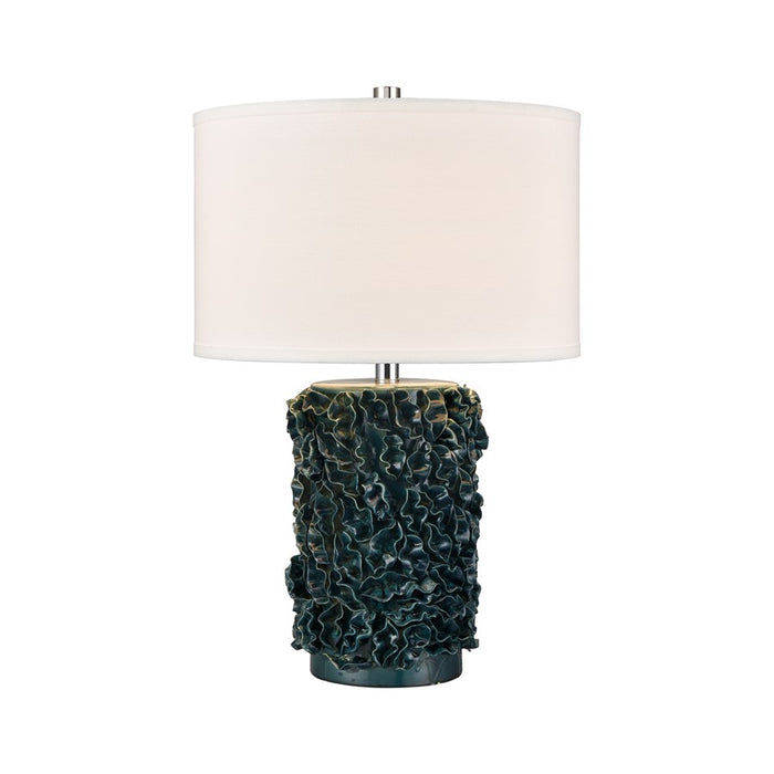 Atlas Lighting Larkin 25'' High 1Lt Table Lamp, Green Glazed/White