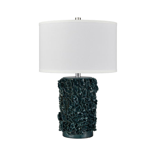 Atlas Lighting Larkin 25'' High 1Lt Table Lamp, Green Glazed/White