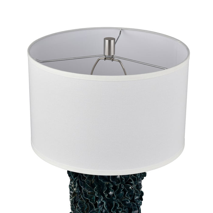 Atlas Lighting Larkin 25'' High 1Lt Table Lamp, Green Glazed/White