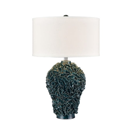 Atlas Lighting Larkin 27.5'' High 1Lt Table Lamp, Green Glaze/White