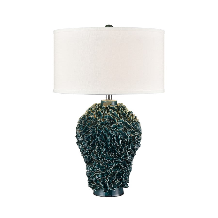Atlas Lighting Larkin 27.5'' High 1Lt Table Lamp, Green Glaze/White