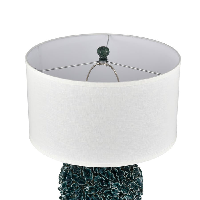 Atlas Lighting Larkin 27.5'' High 1Lt Table Lamp, Green Glaze/White