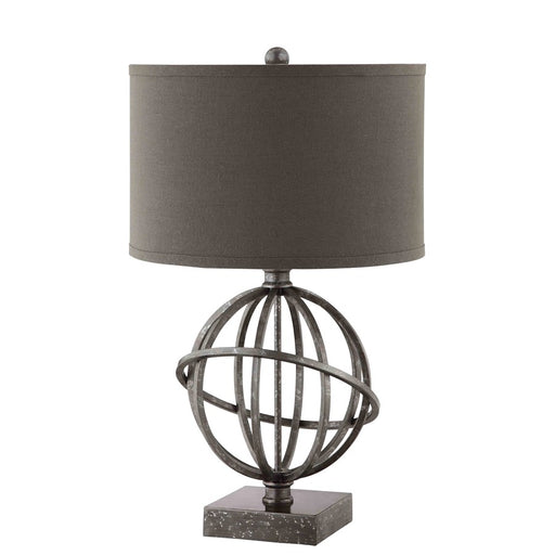 Atlas Lighting Lichfield 25.25'' High 1Lt Table Lamp, Pewter/Gray