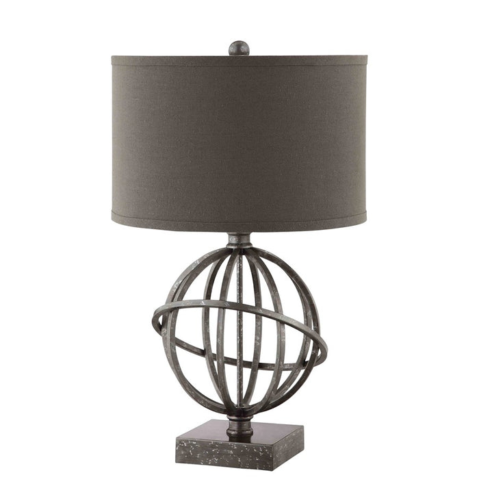 Atlas Lighting Lichfield 25.25'' High 1Lt Table Lamp, Pewter/Gray