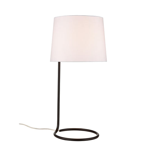 Atlas Lighting Loophole 29''H 1Lt Table Lamp, Oiled Bronze/White