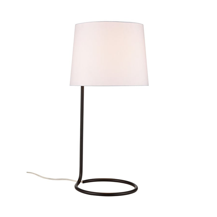 Atlas Lighting Loophole 29''H 1Lt Table Lamp, Oiled Bronze/White