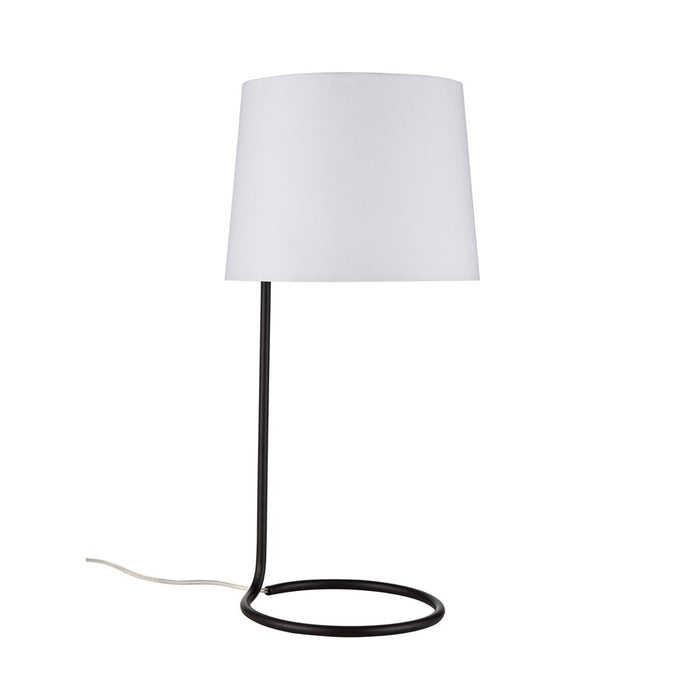 Atlas Lighting Loophole 29''H 1Lt Table Lamp, Oiled Bronze/White